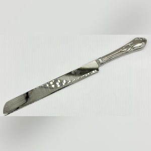 Vintage Silver Cake Knife, Wedding, Stainless, Size: 14"